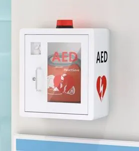 Osha & FDA Compliant Aed Storage Cabinet with Alarm - for Workplace Safety Compliance