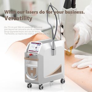 755 1064nm Alexandrite Laser Hair and ND YAG Laser Beauty Machine Hair Removal 755nm Alexandrite Laser