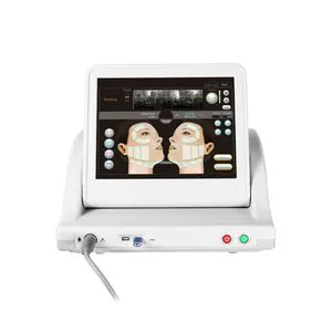 Aesthetic Medicine Portable Hifu Machine Ultrasonic ABS for Body Face Head Treatments 5-25mm Desktop Commercial Unit