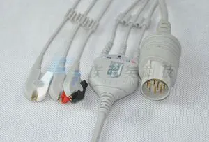 Spacelabs Nihon Kohden One-Piece ECG Cable, Clip