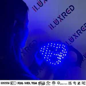 Iluxred 240PCS LEDs 850nm 630nm LED Light Therapy Face Mask Red Light Mask 4 Lights