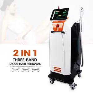 New Model Aesthetic Machines 3 Waves Diode Laser Hair Removal Pico Laser Tattoo Removal Laser 2 in 1