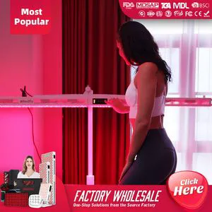 Available Stock 635nm LED Infrared Physiotherapy Massage Lamp Red Light Photon Therapy Panel Skin Rejuvenation