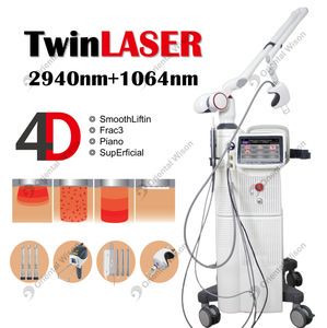 Fractional 4D Removal Dermatology Equipment Fraccionado Erbium 2094nm 1064nmnd Moles Cutting Laser Wrinkle Removal