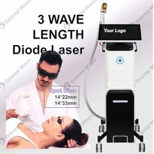 Android Smart Diode Laser Triple Wavelength 755 808 1064nm Diode Laser Hair Removal Machine Salon Equipment