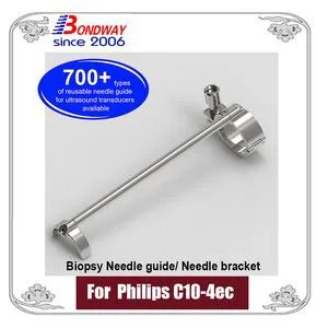 for Use with Phiilps Ultrasound Transducer C10-4ec Reusable Biopsy Guide, Reusable Needle Adapter, Biopsy Needle Bracket