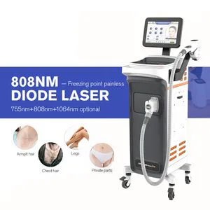 2023 High Quality 808nm Wavelengths Freezing Painless Comfortable No Pain Laser Diode Laser Hair Removal Machine Beauty Equipment