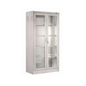 Swing Glass Door Metal Storage Steel Lab Furniture Specimen Cabinet