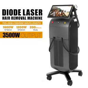 3 Wavelengths 808nm 1064nm Diode Laser Ice Hair Removal Machine