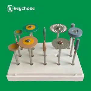 Keychose Dental Polishing Bur Dental Composite Polishing Tools Dental Grinding Head Carbide Burs