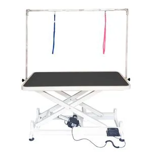 Height Adjustable Electric Dog Grooming Table with Safety Features