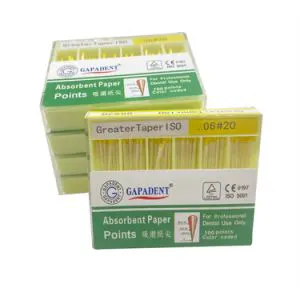 Dental Root Cancel Endodontics Cotton Fiber Tips Dental Absorbent Paper Points