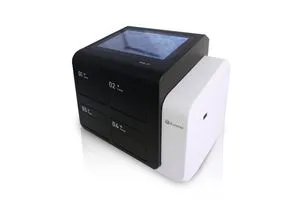 RMB-4H Runmei 4-Channel Poct Microfluidics Fully Automatic Dry Blood Biochemistry Analyzer, an Automated Clinical Hematology Analyzer Machine for Laboratory Use