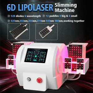 6 Wavelength Lipolaser Weight Loss Cellulite Remvoal Laser Fat Burn Slimming Machine