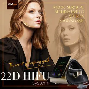 Facial Hifu Therapy Machine Hifu Wrinkle Remove Tightening Face Anti Wrinkle 7D RF Microneedling Hifu Machine