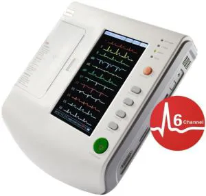 ECG-1206 Digital Six Channel ECG Machine for Veterinary, Electrocardiograph ECG EKG Machine