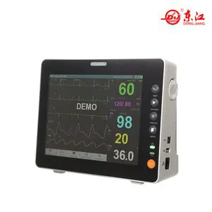 Hospital Multi-Parameter Patient Monitor with ECG, NIBP, SpO2, Temp, Resp, Hr, Pr