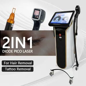 Multifunctional Laser Beauty Equipment 2 in 1 Picosecond Laser Tattoo Epilation 808nm Diode Laser Hair Removal Machine