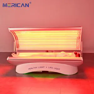 Merican 660nm 850nm LED Red Light Therapy Bed Unit for Full Body & Hands Home Use