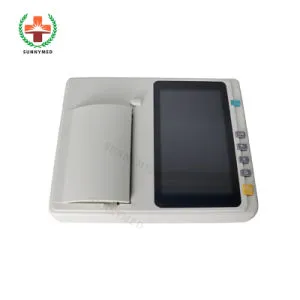 Sy-H006 Portable Touch Screen Digital ECG Machine 6 Channel 12 Leads Electrocardiograph