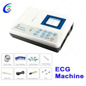 Hot Sale 3 6 ECG Portable 12 Channel EKG Machine Electrocardiogram Equipment