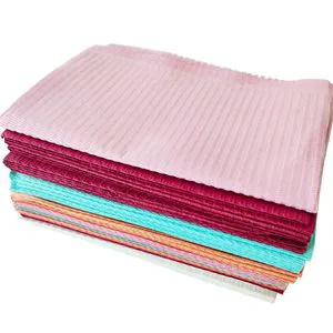 Disposable Tissue Napkins Cheap Pink 2ply Dental Bib