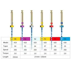 Dental Flexible Memory Niti Root Canal Treatment Endo Rotary Files for Engine