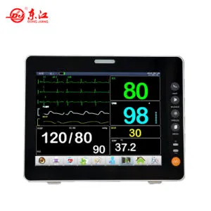 Portable Patient Monitor with ECG, NIBP, SpO2, Resp, Temp, Pr