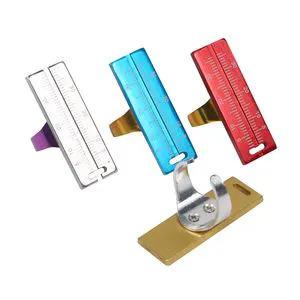 Dental Aluminum Endo Measure Ruler Dental Products Dental Finger Ring Endo Ruler