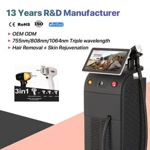 Diode Laser Ice 755 808 1064 Titanium Hair Removal Device