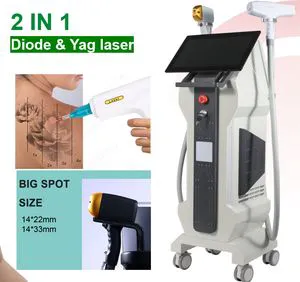 2 in 1 ND YAG Laser Carbon Peeling Laser Diode Laser Hair Removal Pico Laser All in One Laser Clinic Using Salon Using Laser Beauty Skin Care Laser