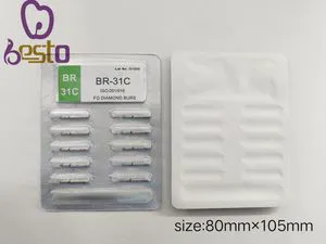 High Speed Dental Diamond Bur Br-31c High Speed Coarse Grit Dental Fg Bur 001-018c