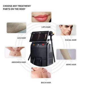 Medical 1200W/1600W 3 Waves Diode Laser Ice Platinum 808nm Laser Hair Removal Machine Price