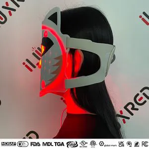 Beauty 2 4 Colors Medical Light Near Infrared LED Light Therapy Mask Skincare Rechargeable LED Hollow Mask for Home Use and Travel