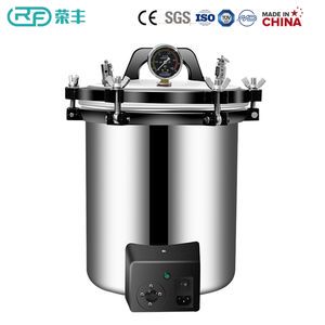 8L Pressure Steam Sterilizer Equipment with Rotating Time 60min Manual Adjustment