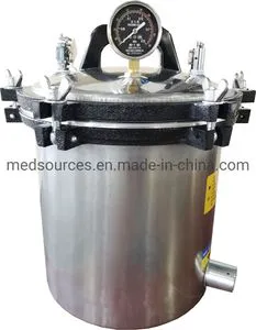 Fully Stainless Steel Structure. Lectric or LPG Heated Portable Pressure Steam Sterilizer