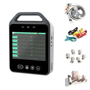 Portable 12 Channels ECG Machine/Medical Device with 10.1 Inch Touch Screen