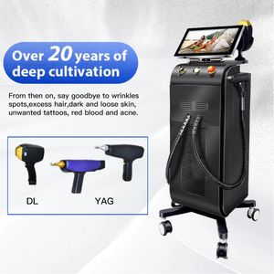 Beauty Salon Customized Hair Removal and Tattoo Eradication Machine 2 in 1 Top-Notch for a Perfect Skin with YAG