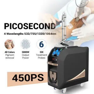 2023 New Picosecond Laser ND YAG Peel Pigment Acne Shrink Pores Tattoo Removal Honeycomb Probe Skin Care Rejuvenation Beauty Equipment Machine