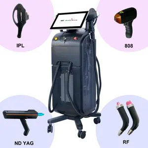 Factory Price 3 in 1 Multifunction Diode Laser 755 808 1064nm YAG Tattoo Removal IPL Laser Hair Removal Machine