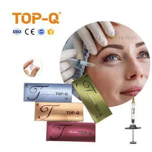 Top-Q 1ml/2ml/3ml/5ml Ha Injectable Facial Dermal Fillers Hyaluronic Acid Gel Injection Lip Filler Enlargement