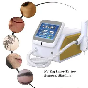 Portable Q-Switched Tattoo Removal Laser ND YAG Machine with Skin Whitening 1320nm 1064nm 532nm Nail Fungus Therapy Laser Device