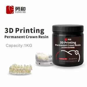 3D Printing Permanent Crown Resin with Consistent Fast Curing Speed Precise