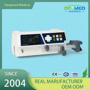 High Quality Portable Electric Mini Digitial Ambulatory Human Veterinary Syringe Pump Vet Medical OEM Medical Feeding Injection Pole Clamp Portable