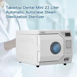 23L Medical Laboratory High Temperature Steam Vertical Sterilizer Portable Autoclave ATM-23