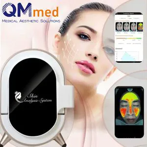 3D Mirror Face Scanner Skin Analyzer Professional Facial Scanner Magic Mirror UV Detection Moisture Test for Salon Home Use EU Us Jp Plugs