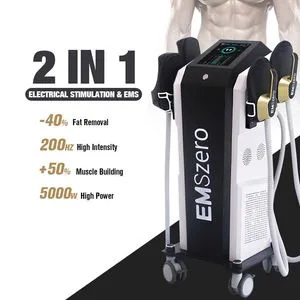 Muscle Building EMS 14 Tesla Neo Fat Burner Slimming Machine 5000W Electric Cellulite Removal Equipment 2 Years Warranty