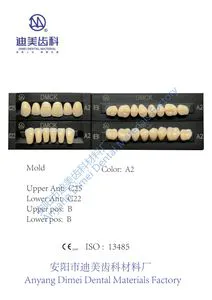 Wholesale 3-Layer Full Set Dental Composite Synthetic Resin Teeth About Mold C25/C22 / a/B