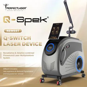 Q-Switch ND YAG 532 1064nm Laser Tattoo Removal Machine with 15.6-Inch Intelligent Touch Screen