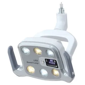 Dental Shadowless Induction Lamp 6 Bulbs Two-Color LED Lamp Unit Operating Dental Oral Light for Dentistry Chair Accessories